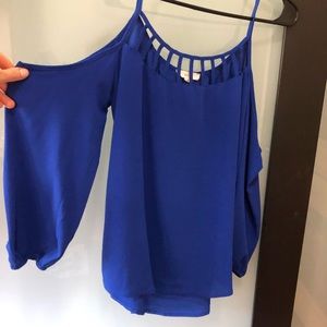 Cold shoulder blouse
